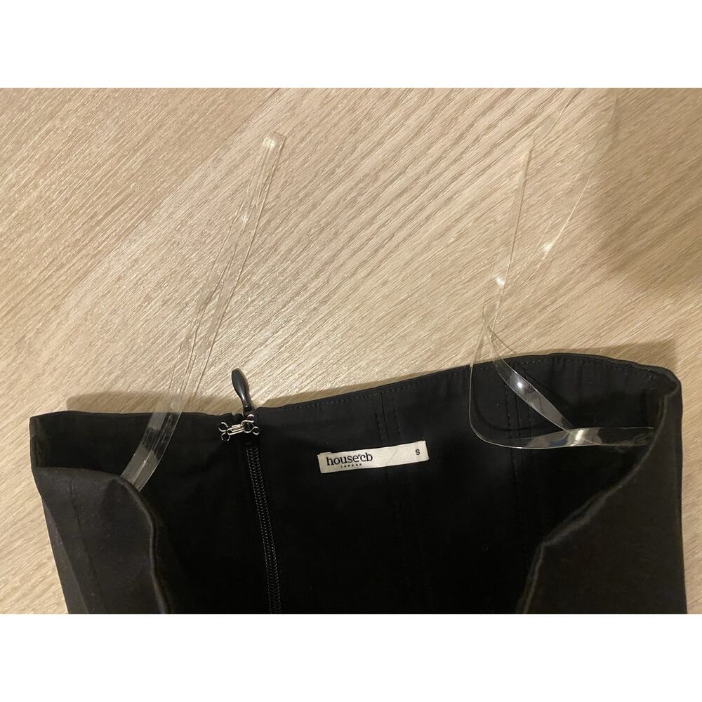 House Of CB Lace Up Corset Crop Top S Black GNO Vegas Date Night Sexy - Picture 4 of 8
